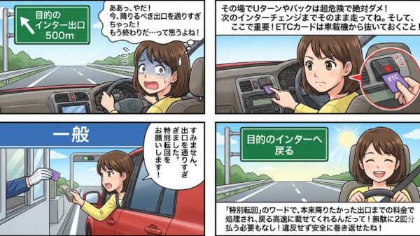 【保存版】高速道路の出口を通り過ぎても大丈夫！追加料金なしで戻れる「特別転回」のやり方を徹底解説